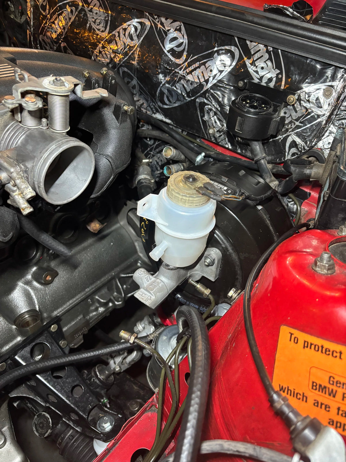 Brake booster clevis detail