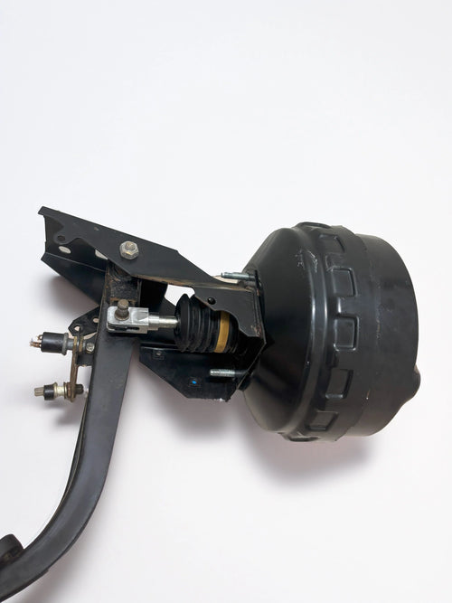 Brake booster clevis on white background